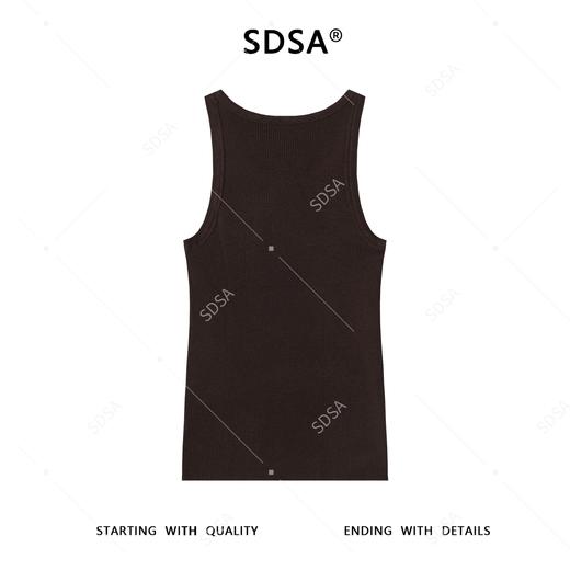 SDSA男士秋冬新款痞帅男装潮牌纯色休闲背心百搭设计师潮流上衣 商品图4