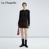 天猫同步【软糯绵羊毛】拉夏贝尔/La Chapelle高级简约双口袋纯色针织开衫女宽松圆领长袖毛衣 商品缩略图1