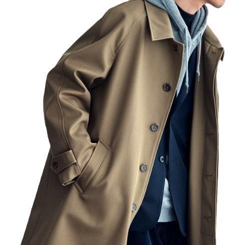 【现货羊毛廓形大衣】 2025男士秋冬重磅风衣插肩袖外套时尚大气男 商品图4