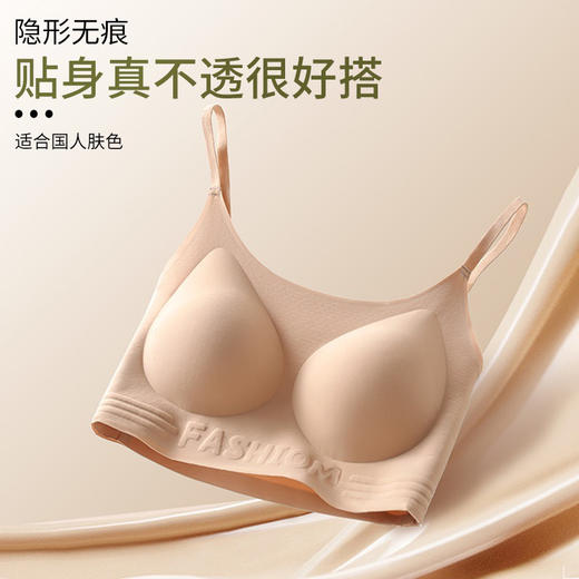 59元两件！【特妮娜 特调橡皮擦隐形内衣】3D立体隐形无痕 契合胸部曲线 穿衣不显痕迹 半固定杯 布满透气孔 舒爽无压 服帖不闷热 Z# 商品图1