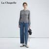 天猫同步【软糯绵羊毛】拉夏贝尔/La Chapelle高级简约双口袋纯色针织开衫女宽松圆领长袖毛衣 商品缩略图2