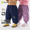【加厚加绒】嘟嘟家男童裤子冬款儿童双面绒长裤女宝抗静电运动裤 商品缩略图0