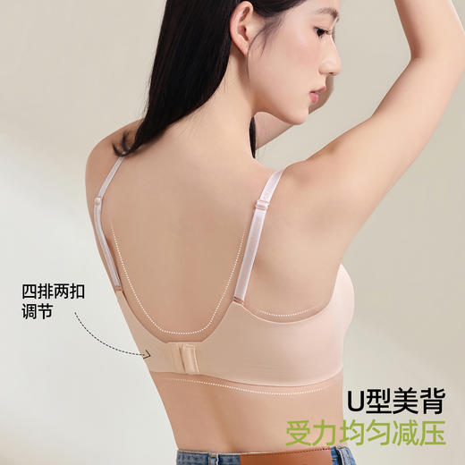 【拍2件199元】熳洁儿 无尺码内衣舒适无痕果冻软支撑字母肩带百搭商场同款24201551 商品图7