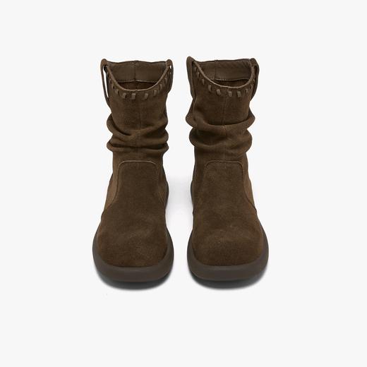 【云粉节】 BF楼百思图2025冬季新款美拉德西部堆堆靴女显瘦真皮短靴D3780DZ5吊牌价899，现价399 商品图3