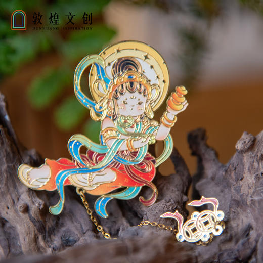 敦煌文创 敦煌福泽系列--金属吊坠守宝金属书签 商品图4