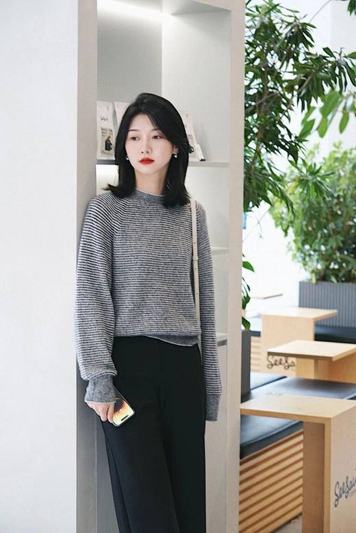 【高品质私服】【IC厚弹力羊毛罗马布宽松直筒裤】甄选澳洲羊毛，U越弹力零拘束感G0618-CC【无标出货 介意慎拍】 商品图5