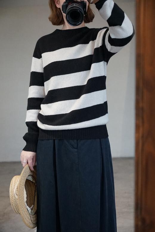 Armen条纹羊毛毛衣 商品图3