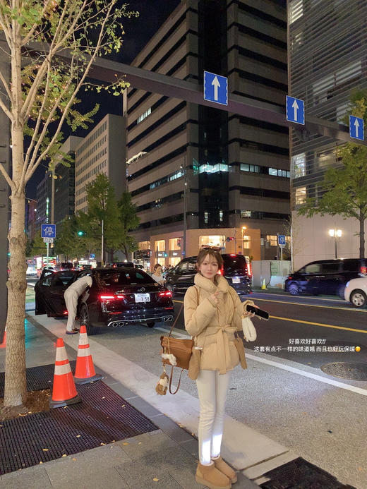 金蘑菇菇 你的日系女孩 收腰羽绒/古早韩系氛围 三星可溯源白鸭绒 商品图5