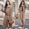 QYZ F10轻熟风翻领外套阔腿裤套装女2025春秋季新款气质显瘦高级感两件套 商品缩略图3
