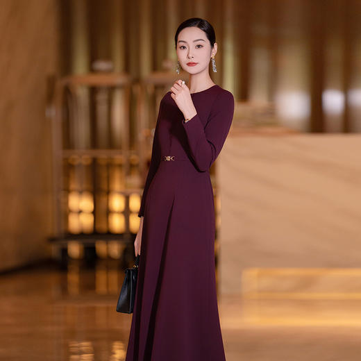 C9342025秋季新款蕾丝拼接鱼尾裙气质优雅女 商品图3