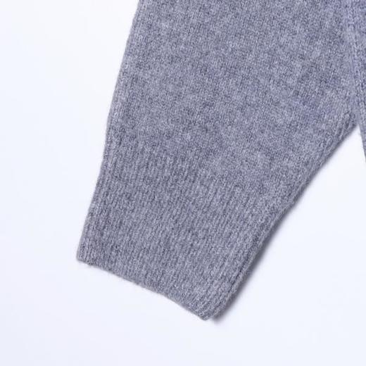 2718SDSA男士秋冬新款痞帅男装韩版V领极简风毛衣立体针织花朵针织衫 商品图4