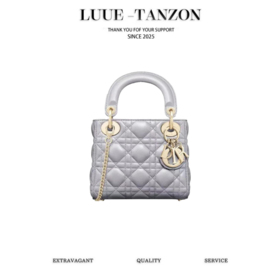 迪奥  LadyMini3格菱格纹戴妃包（HH）