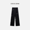 COCO ZONE新中式国风提花休闲裤时尚复古直筒裤CC1A0395 商品缩略图1