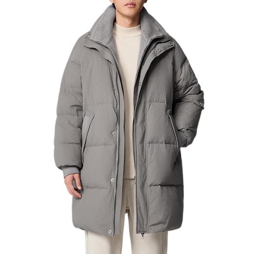 2025男装假两件拼接羽绒服男2025冬款中长款男士羽绒外套88719 商品图4