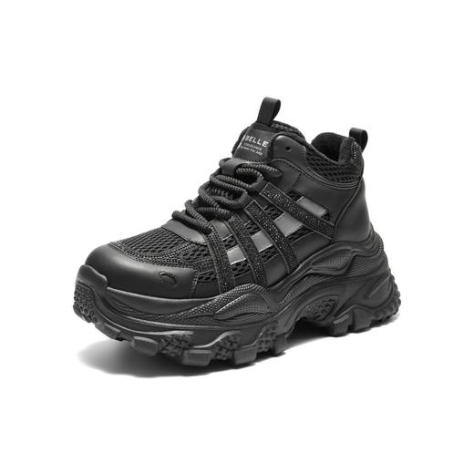 BF楼百丽厚底增高高帮老爹鞋女25冬季新款加绒休闲运动鞋子E6N1DDD5 商品图2