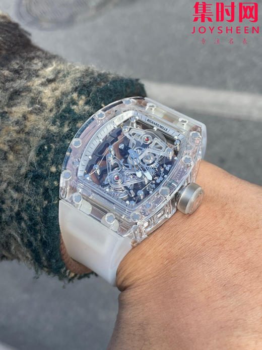 墙裂推荐 V4升级版 新力作 EUR理查德米勒RM056-雪琉璃！RM56透明壳 男士腕表 劲爆的真陀飞轮腕表！震撼来袭！ 商品图7