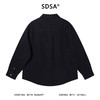 8583606SDSA秋冬新款痞帅男装韩版潮牌提花纽扣翻领长袖衬衫宽松简约衬衣 商品缩略图5