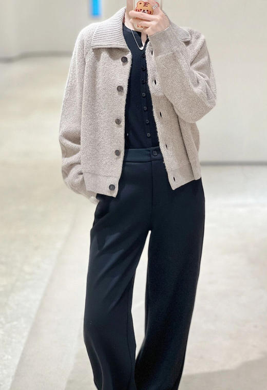 【高品质私服】【IC厚弹力羊毛罗马布宽松直筒裤】甄选澳洲羊毛，U越弹力零拘束感G0618-CC【无标出货 介意慎拍】 商品图2