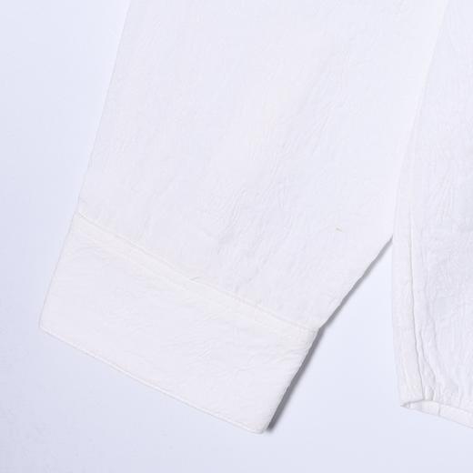 8583606SDSA秋冬新款痞帅男装韩版潮牌提花纽扣翻领长袖衬衫宽松简约衬衣 商品图4