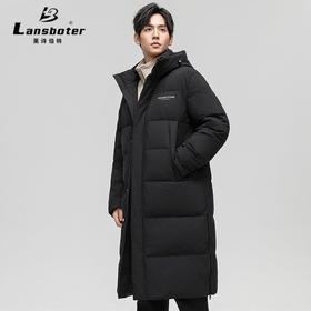 莱诗伯特男装过膝长款极寒羽绒服冬季新款连帽加厚潮流羽绒服批发