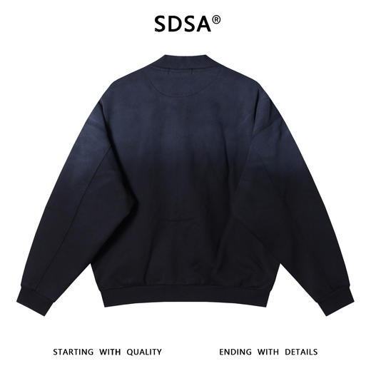 87638SDSA男士秋冬新款痞帅男装美式渐变印花字母数字拉链卫衣百搭宽松 商品图5