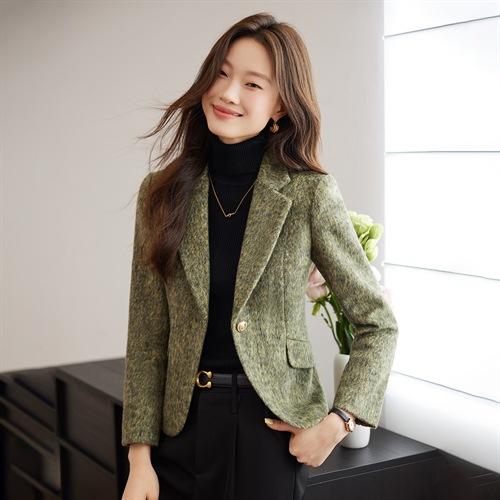 气质修身含羊毛，西装外套小个子上衣HR-SSFB20210A 商品图4
