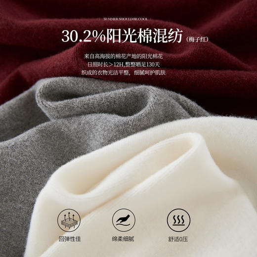 【年货节】熙世界软糯保暖半高领T恤衫女秋冬2025新款长袖通勤基础打底上衣 商品图3