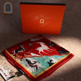 敦煌文创 繁花系列艺术丝巾（九色鹿）