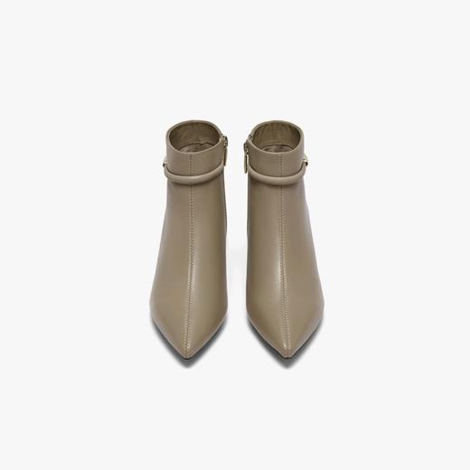 【云粉节】BF楼百思图2025冬季新款气质羊皮及踝靴尖头细跟女短靴K5035DD5吊牌价999.现价499 商品图1