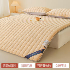 自然醒德芙绒记忆棉两用5厘米床垫垫子LN