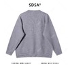 259059SDSA秋冬新款痞帅男装慵懒风竖纹纽扣圆领假两件开衫针织毛衣百搭 商品缩略图5