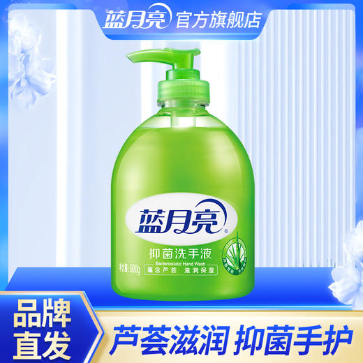 10000127【品牌直发】消灭99%病菌 |蓝月亮芦荟滋润清爽洗手液500g瓶装 商品图0