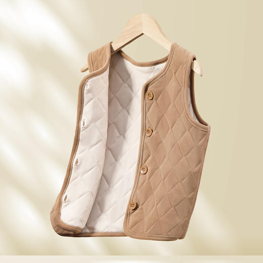 【南瓜拿铁】COO ENERGY儿童秋冬蚕丝保暖加厚马甲背心 110-160 商品图2