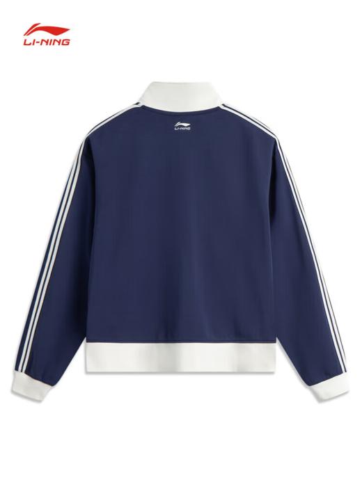 李宁吸汗舒适卫衣女子2025新款宽松落肩小立领拉链运动外套AWDV930 商品图1