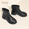 信诺羊皮妈妈鞋休闲短靴切尔西靴粗跟瘦瘦靴子单靴女2025秋冬新款X5M032-170 商品缩略图8