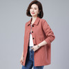 韩版中长款风衣外套外衣加肥加大码中老年妈妈女装 商品缩略图2