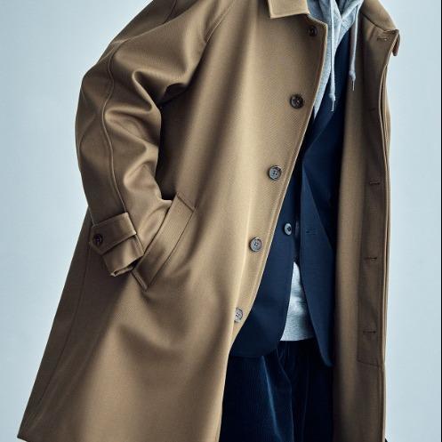 【现货羊毛廓形大衣】 2025男士秋冬重磅风衣插肩袖外套时尚大气男 商品图0