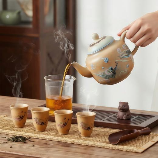 敦煌文创 敦煌飞花映沙 ·六件套茶器 商品图1