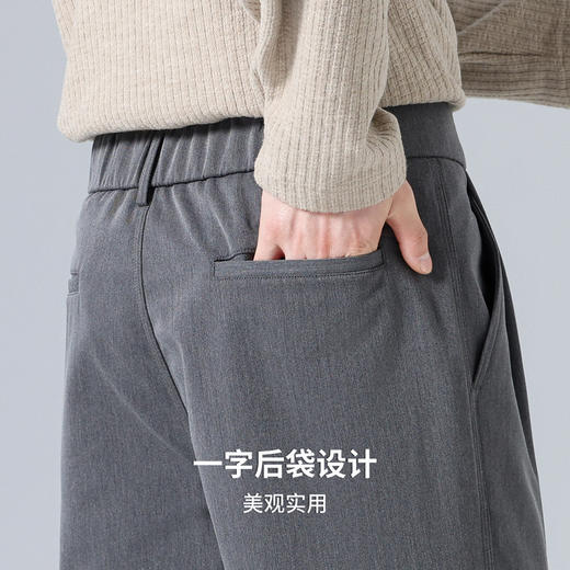 简约直筒休闲松紧长裤 商品图7