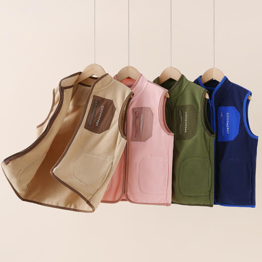 【南瓜拿铁】COO ENERGY儿童外穿摇粒绒保暖背心校服神器 120-170 商品图0