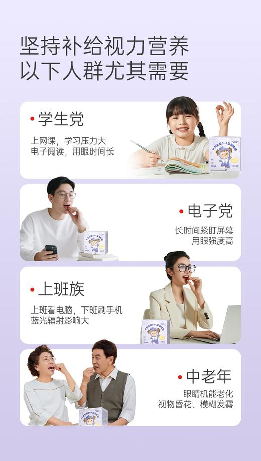 叶黄素酯DHA藻油软糖 老人小孩都爱 视频时代保护眼睛 商品图8