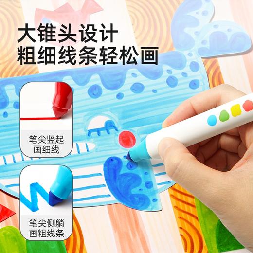【丸丫专属】mideer丝滑速干蜡笔+水彩笔绘本套装★弥鹿 商品图7