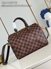 驴家｜Speedy 25 棋盘格肩带款 牛皮拼帆布 枕头包单肩斜挎手提包 女款 棕褐色（HH） 商品缩略图0