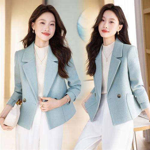 气质百搭小个子短款，羊毛呢西装外套HR-SSFB20211A 商品图1