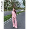 余潇潇【活力雪场】时尚烫钻立领绒羽拼接加绒上衣&直筒裤运动套装 商品缩略图4