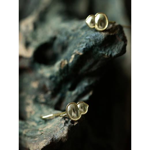 牧衣游 S925银镀金耳环简约精致小巧 清鸢【不支持会员折】 商品图2