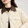 【10/1新品】熙世界巴恩风菱格羽绒服女轻薄秋冬款保暖撞色翻领90%白鸭绒外套 商品缩略图4