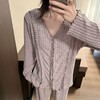 【玫瑰花语】女2025新款春秋季甜美休闲长袖长裤宽松可外穿家居服套装 商品缩略图3