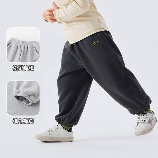 嘟嘟家宝宝裤子秋冬加绒儿童长裤奥粒绒秋款男童秋装加厚休闲裤潮 商品图1