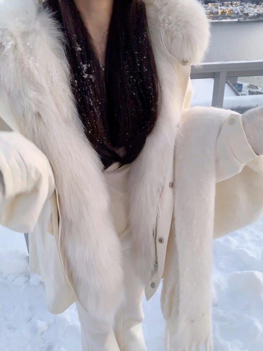 M码 金蘑菇菇 下过雪的特罗姆瑟 小狐狸派克 / D配全狐狸A.JI坎毛内胆 商品图10